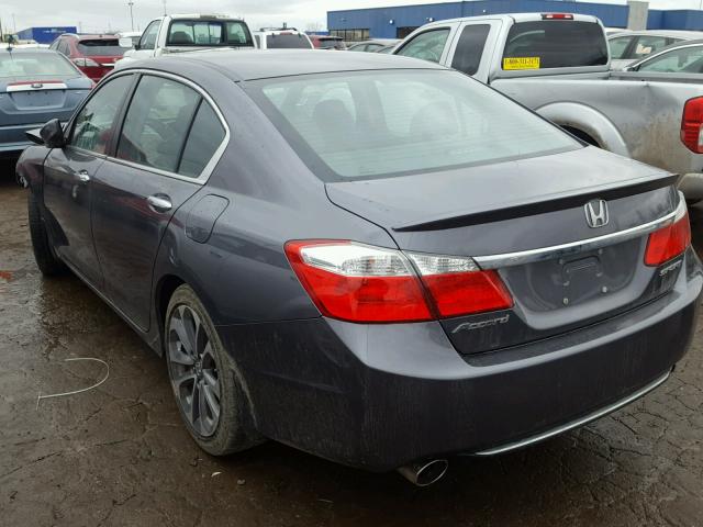 1HGCR2F5XDA263552 - 2013 HONDA ACCORD SPO GRAY photo 3