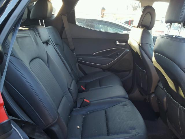 5XYZUDLA7DG081215 - 2013 HYUNDAI SANTA FE S BLACK photo 6