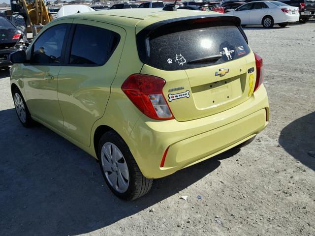 KL8CB6SA3HC780935 - 2017 CHEVROLET SPARK LS YELLOW photo 3