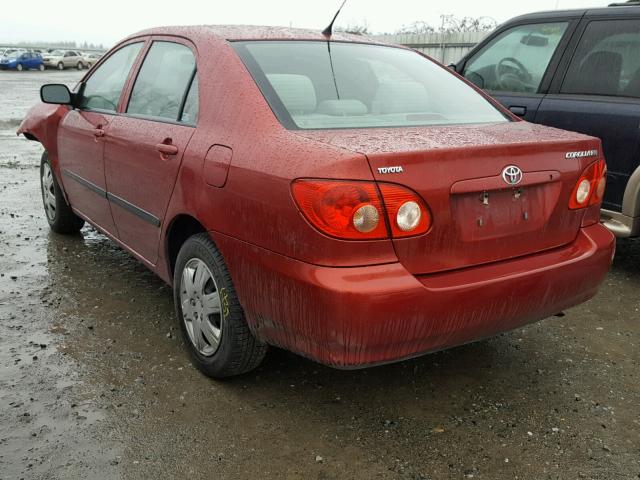 1NXBR32E25Z506806 - 2005 TOYOTA COROLLA CE RED photo 3