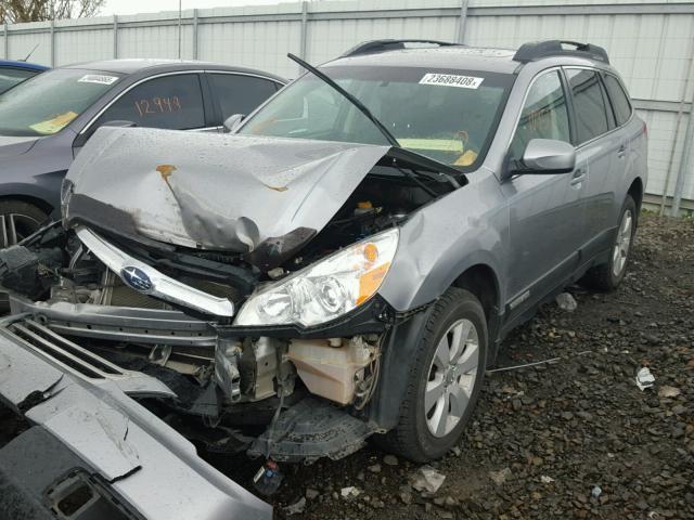 4S4BRBGC9B3402588 - 2011 SUBARU OUTBACK 2. GRAY photo 2