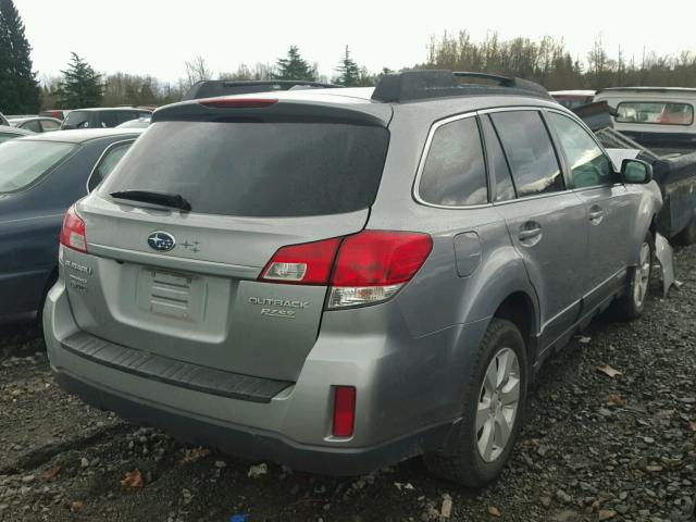 4S4BRBGC9B3402588 - 2011 SUBARU OUTBACK 2. GRAY photo 4