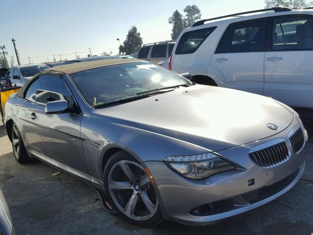 WBAEB53568CX62759 - 2008 BMW 650 I GRAY photo 1