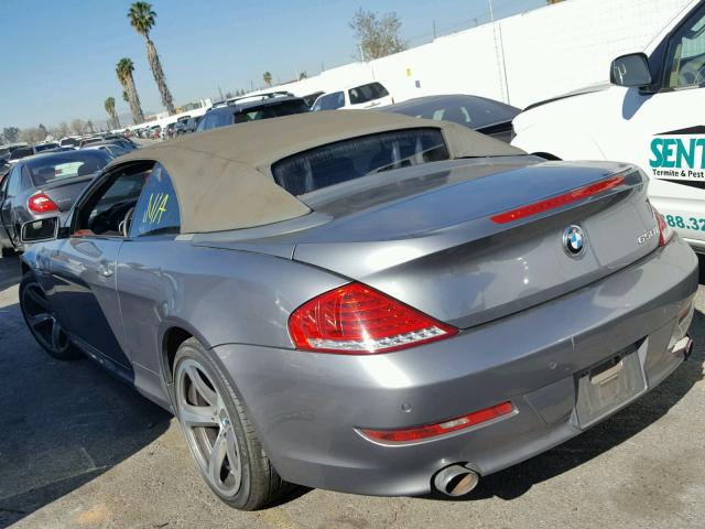 WBAEB53568CX62759 - 2008 BMW 650 I Boz foto 3