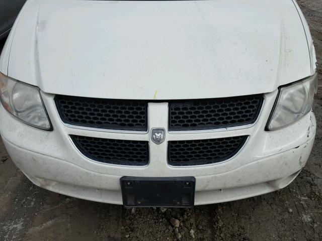 2B4GP54L72R531438 - 2002 DODGE GRAND CARA WHITE photo 7