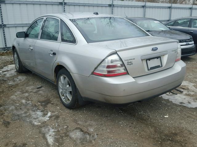 1FAHP28W58G122543 - 2008 FORD TAURUS LIM SILVER photo 3