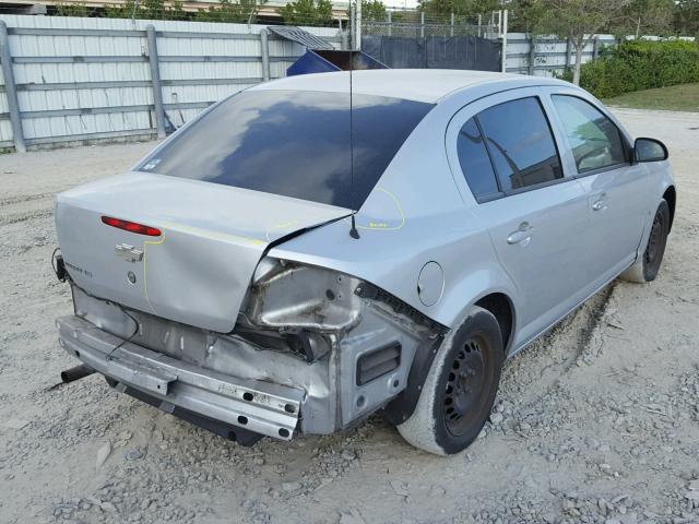 1G1AK55F777288912 - 2007 CHEVROLET COBALT LS SILVER photo 4