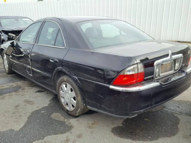 1LNHM86S94Y653296 - 2004 LINCOLN LS BLACK photo 3