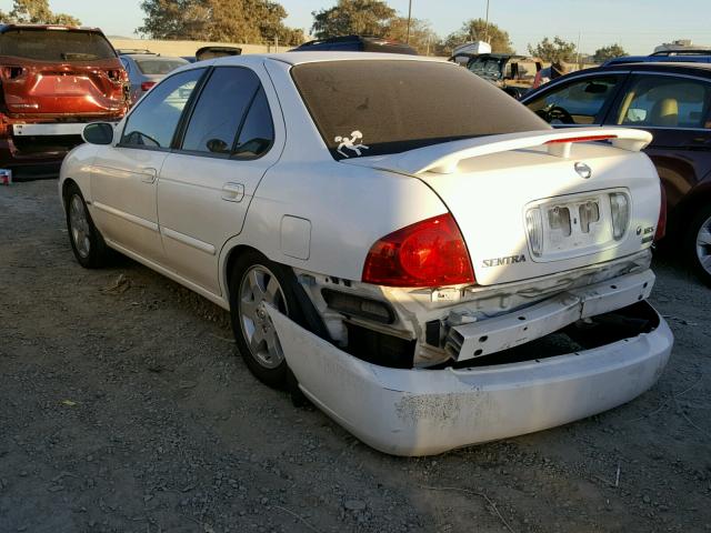 3N1CB51DX6L466510 - 2006 NISSAN SENTRA 1.8 WHITE photo 3