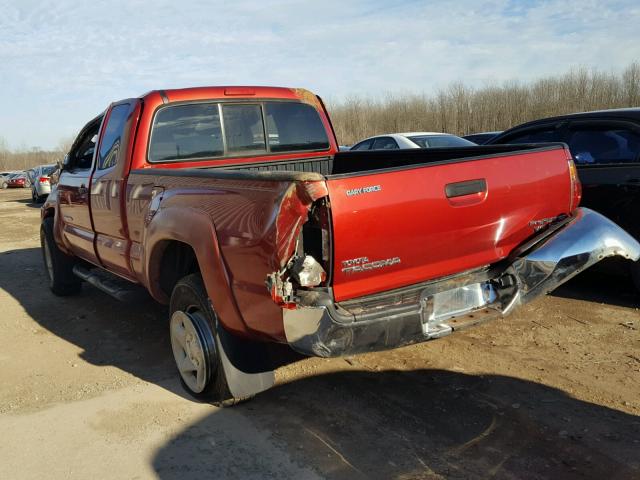 5TETU62N08Z570668 - 2008 TOYOTA TACOMA PRE RED photo 3