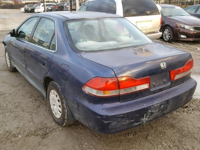 1HGCF86652A080156 - 2002 HONDA ACCORD VAL BLUE photo 3