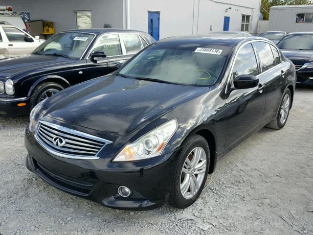 JN1DV6APXCM811046 - 2012 INFINITI G25 BASE BLACK photo 2