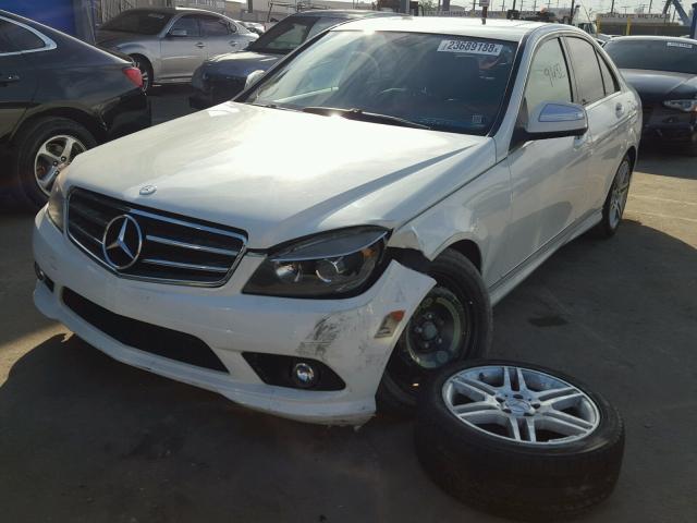 WDDGF56X48R037628 - 2008 MERCEDES-BENZ C 350 WHITE photo 2