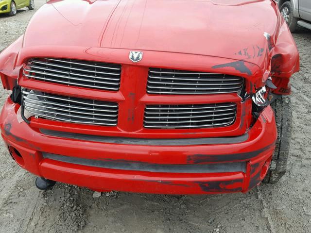 1D7HU18DX5S292827 - 2005 DODGE RAM 1500 S RED photo 7