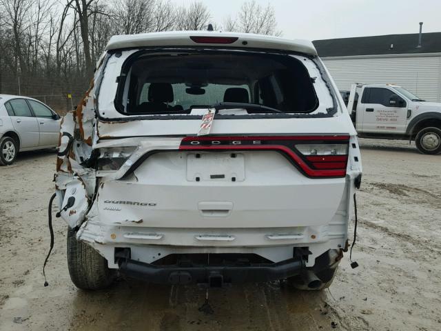 1C4RDJAG2HC908179 - 2017 DODGE DURANGO SX WHITE photo 9