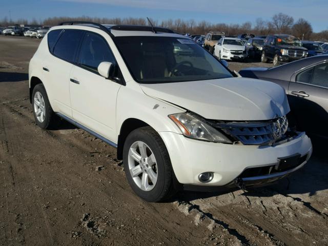 JN8AZ08W36W538396 - 2006 NISSAN MURANO SL WHITE photo 1