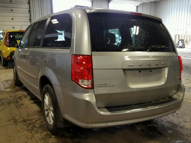 2C4RDGCG8GR273894 - 2016 DODGE GRAND CARA GRAY photo 3