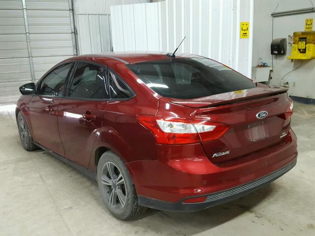 1FADP3F25EL460337 - 2014 FORD FOCUS SE RED photo 3