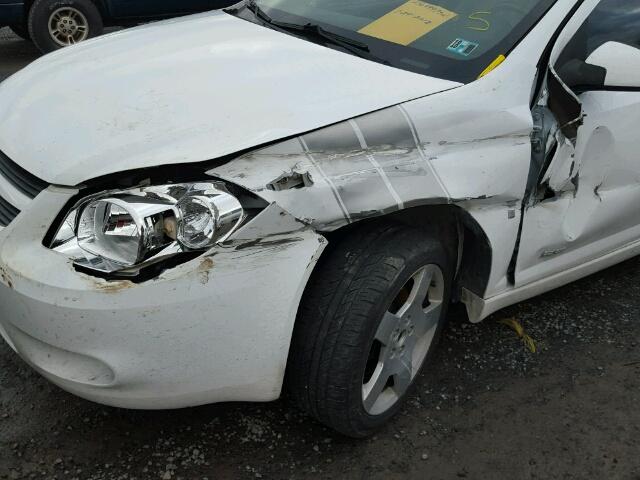 1G1AM58B987248156 - 2008 CHEVROLET COBALT SPO WHITE photo 9