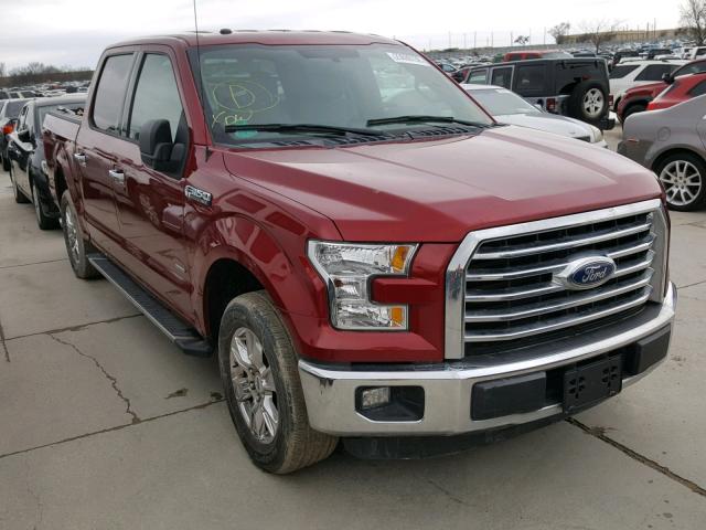 1FTEW1CP5FFA55147 - 2015 FORD F150 SUPER BURGUNDY photo 1