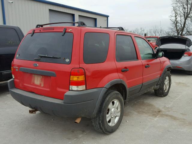 1FMYU04192KB96968 - 2002 FORD ESCAPE XLT RED photo 4