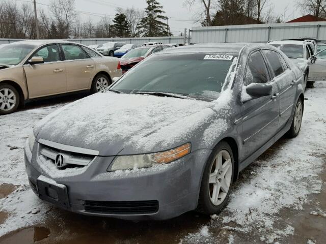 19UUA66295A065765 - 2005 ACURA TL GRAY photo 2