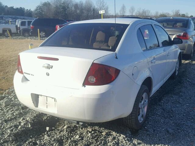 1G1AK55F177131389 - 2007 CHEVROLET COBALT LS WHITE photo 4