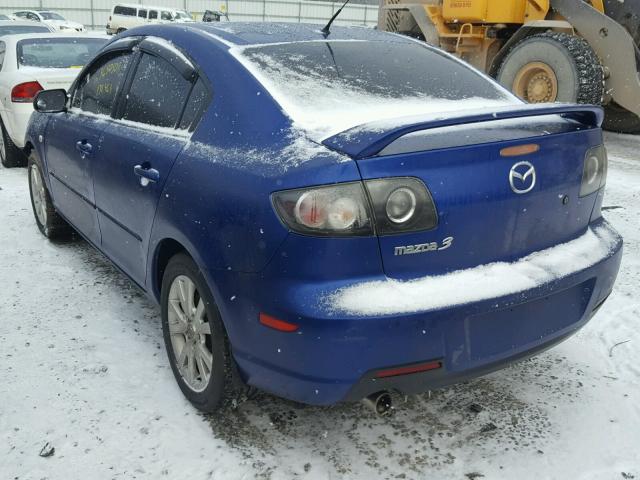 JM1BK323571748999 - 2007 MAZDA 3 S BLUE photo 3