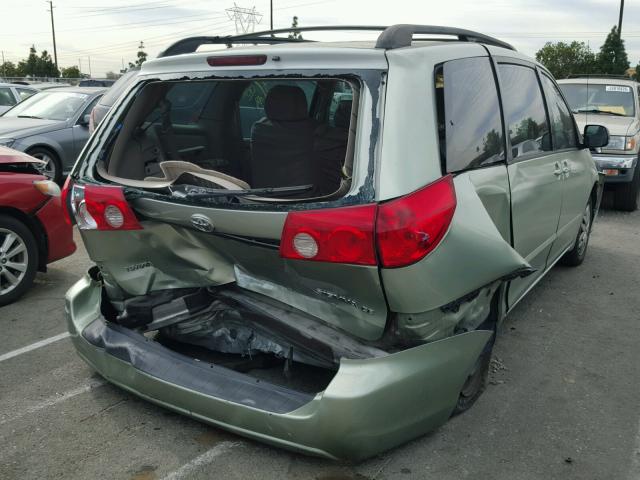 5TDZA23C66S460811 - 2006 TOYOTA SIENNA CE GREEN photo 4