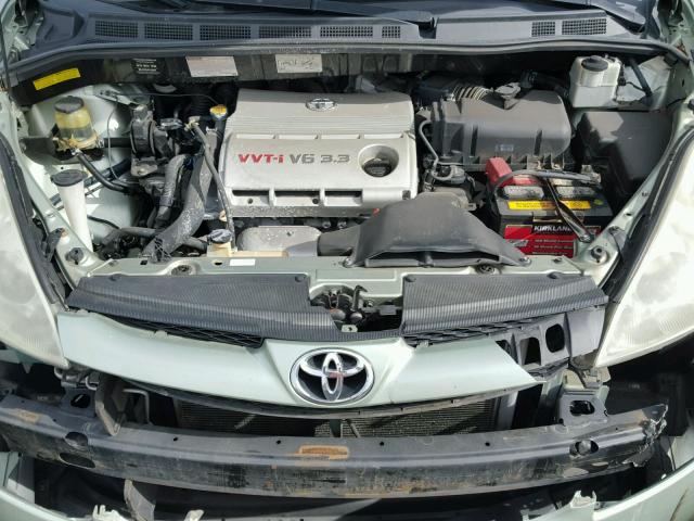 5TDZA23C66S460811 - 2006 TOYOTA SIENNA CE GREEN photo 7