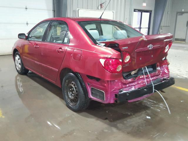 2T1BR32E07C841860 - 2007 TOYOTA COROLLA CE RED photo 3