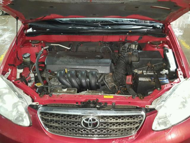 2T1BR32E07C841860 - 2007 TOYOTA COROLLA CE RED photo 7