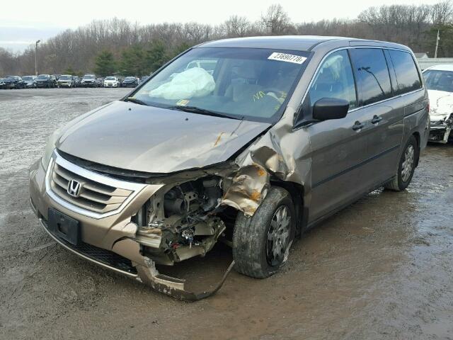 5FNRL38268B062571 - 2008 HONDA ODYSSEY LX GOLD photo 2