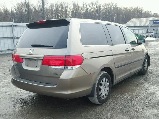 5FNRL38268B062571 - 2008 HONDA ODYSSEY LX GOLD photo 4