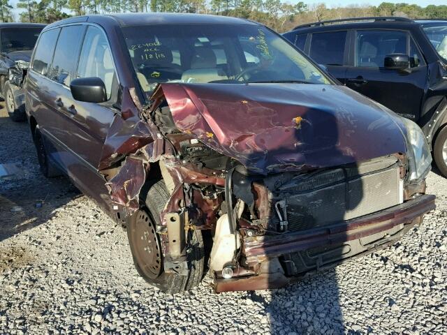 5FNRL38257B102802 - 2007 HONDA ODYSSEY LX BURGUNDY photo 1