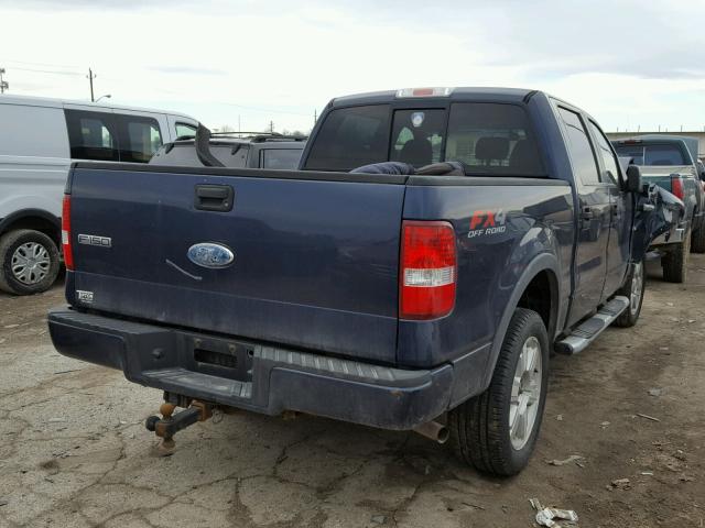 1FTPW14556FB48501 - 2006 FORD F150 SUPER BLUE photo 4