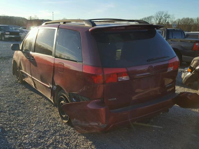 5TDZA23C14S075265 - 2004 TOYOTA SIENNA CE RED photo 3