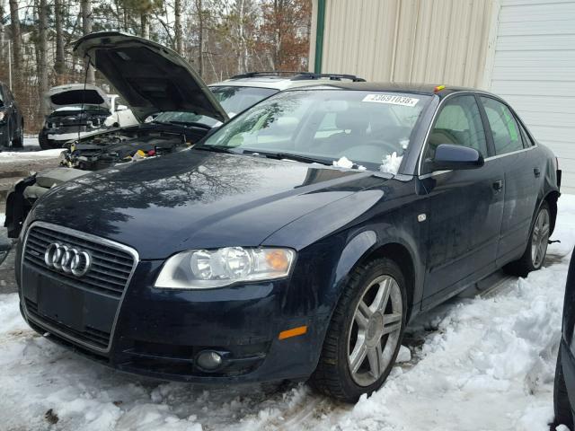 WAUDF78E07A017455 - 2007 AUDI A4 2.0T QU BLUE photo 2