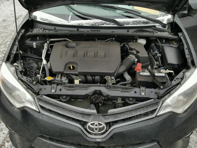 5YFBURHE4GP556216 - 2016 TOYOTA COROLLA L BLACK photo 7