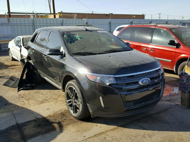 2FMDK3JC3DBB26343 - 2013 FORD EDGE SEL BLACK photo 1