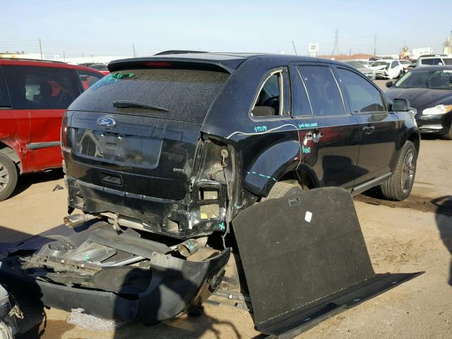 2FMDK3JC3DBB26343 - 2013 FORD EDGE SEL BLACK photo 4