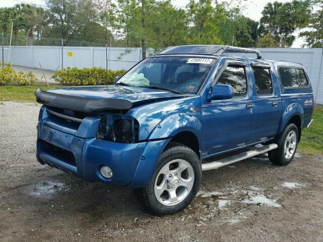 1N6MD27Y41C368286 - 2001 NISSAN FRONTIER S BLUE photo 2