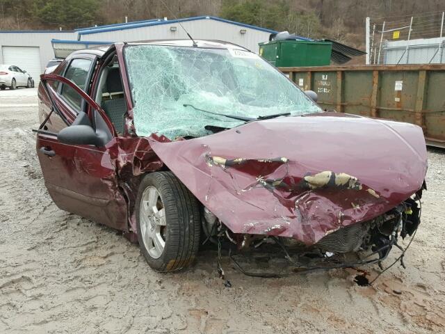 1FAHP34N37W340312 - 2007 FORD FOCUS ZX4 MAROON photo 1