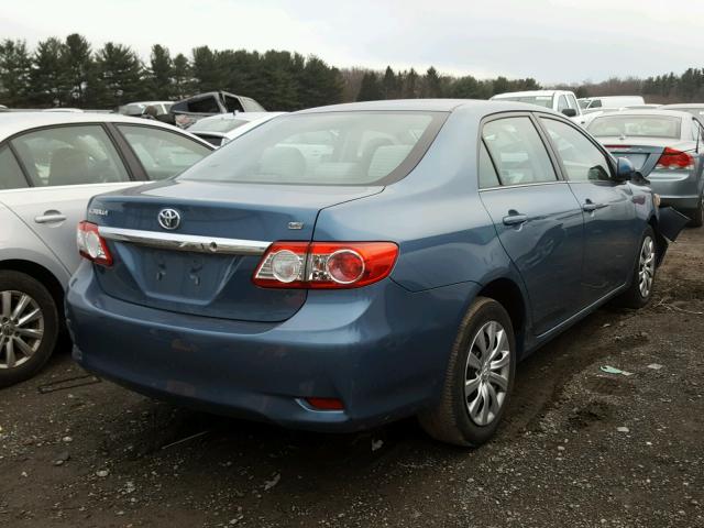 5YFBU4EE8DP151267 - 2013 TOYOTA COROLLA BA BLUE photo 4