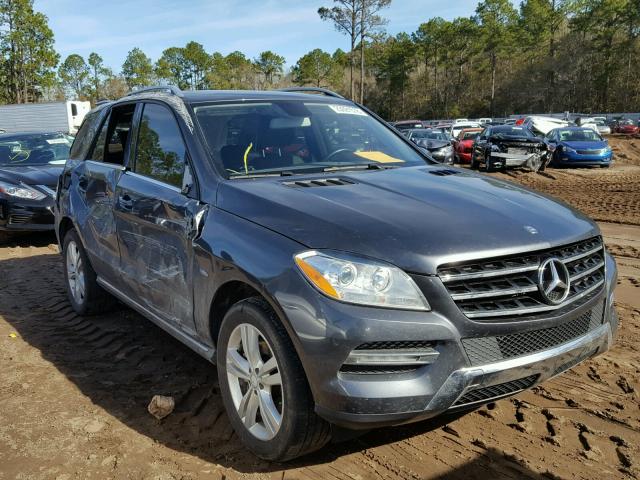 4JGDA5HB6CA031393 - 2012 MERCEDES-BENZ ML 350 4MA BLACK photo 1