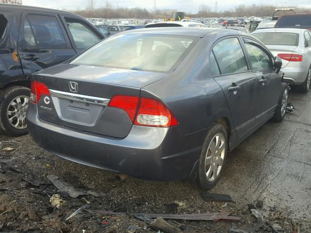 19XFA16509E035416 - 2009 HONDA CIVIC LX GRAY photo 4