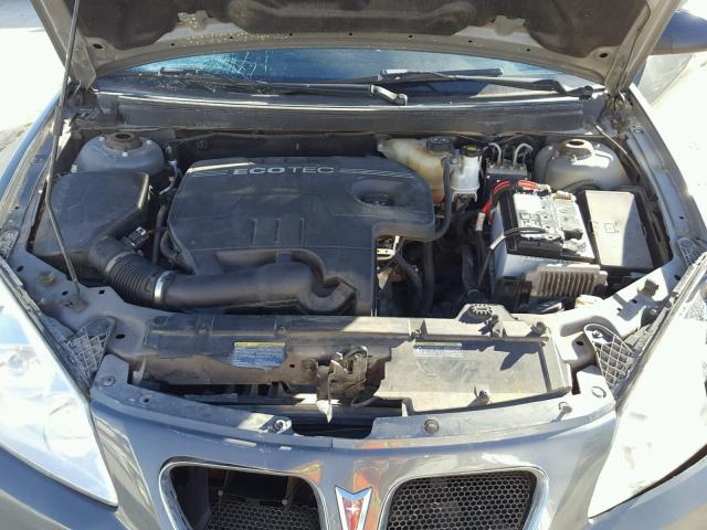 1G2ZG57B484214358 - 2008 PONTIAC G6 BASE GRAY photo 7