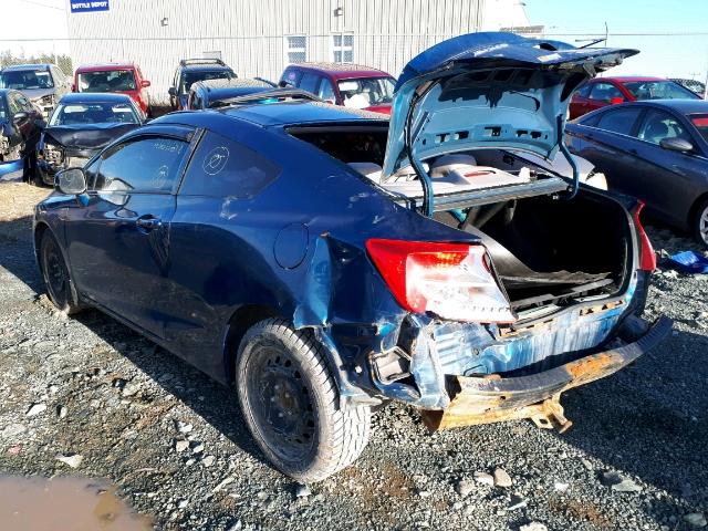 2HGFG3B52CH008554 - 2012 HONDA CIVIC LX BLUE photo 3