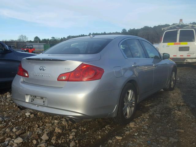 JN1DV6AP1CM700658 - 2012 INFINITI G25 BASE SILVER photo 4