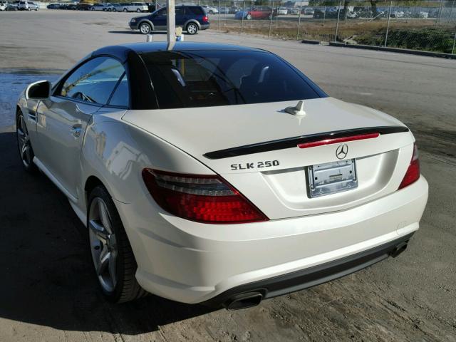 WDDPK4HA0FF097872 - 2015 MERCEDES-BENZ SLK 250 WHITE photo 3